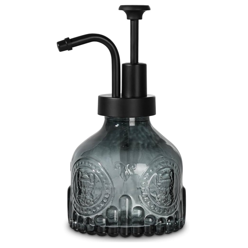Black and Gray‎ Goth Glass Soap Dispenser